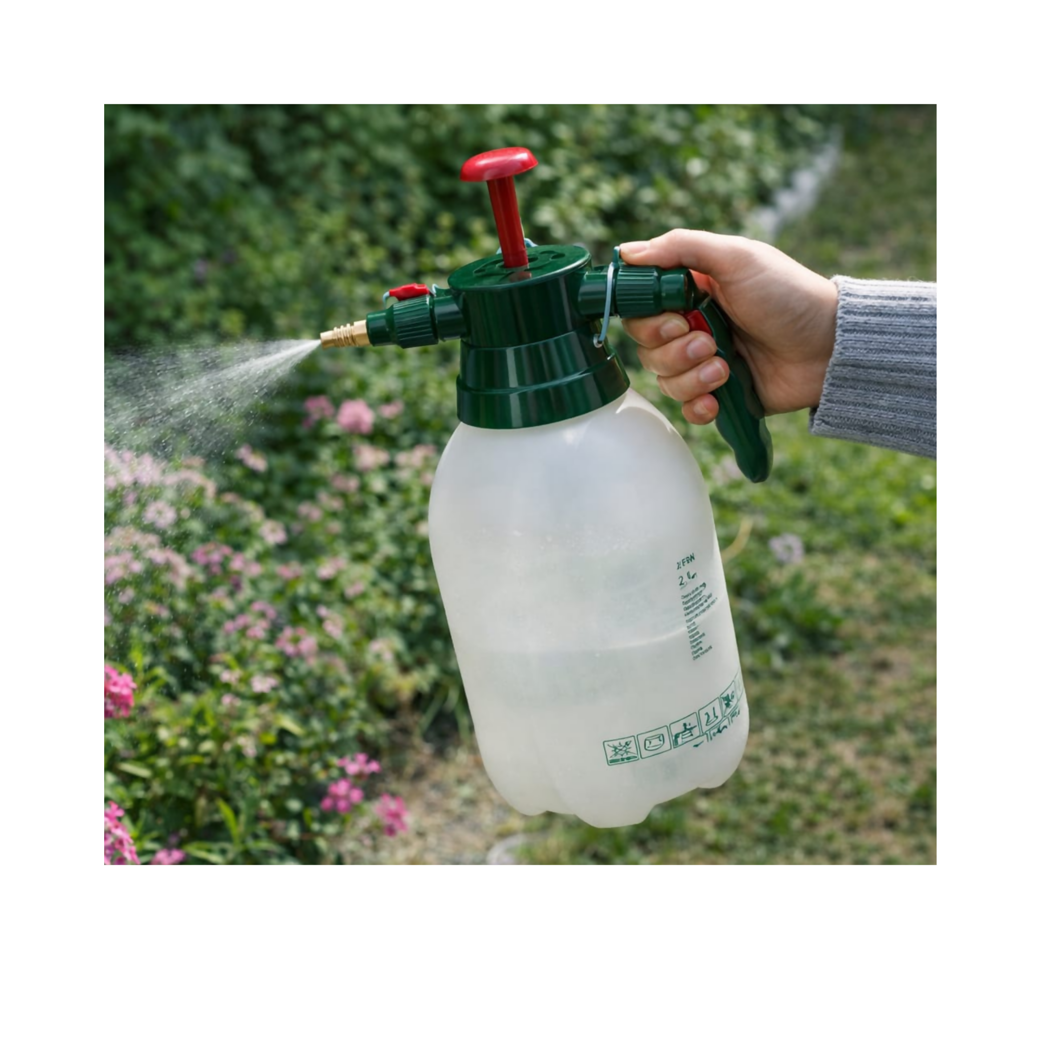 Hand Pressure Sprayer – 2L, Adjustable Nozzle for Garden & Home Use