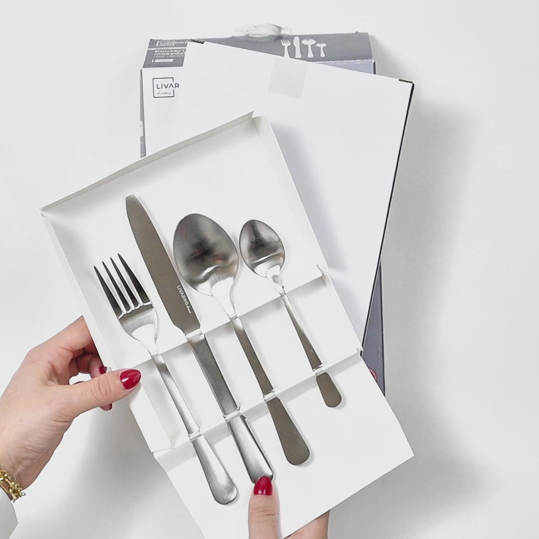 LIVARNO Home Stainless Steel Cutlery Set | 16 pieces