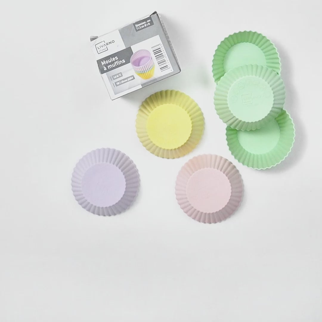 Silicone Muffin Molds – Livarno Home (Set of 12)