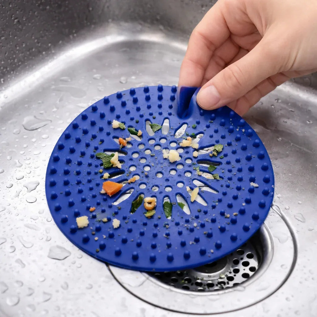 Silicone Sink Drain Strainer - Universal Fit for Kitchen & Bathroom Drains - Yalla Mart