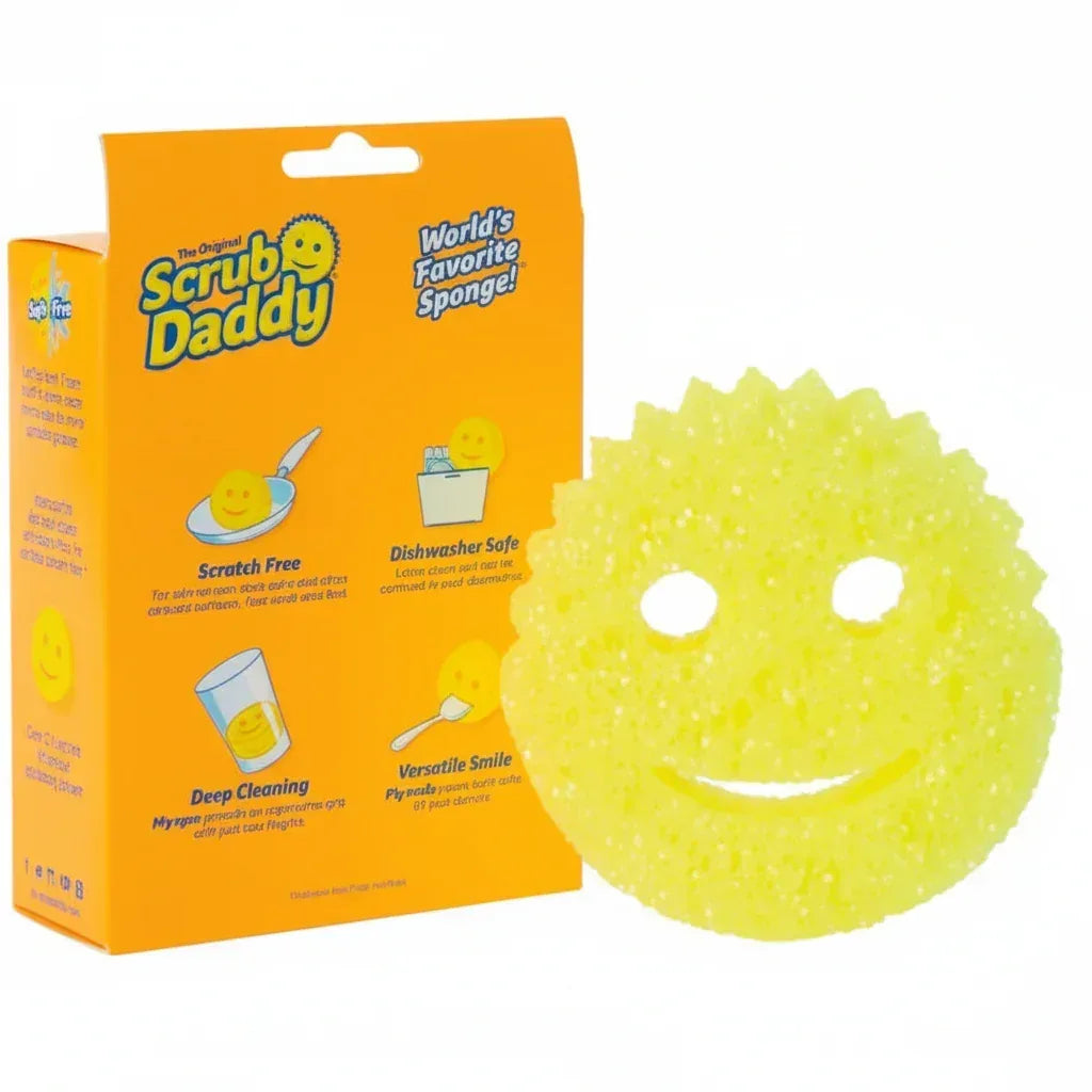 Yellow Original Scrub Daddy Cleaning Sponge – Multi-Purpose - Yalla Mart
