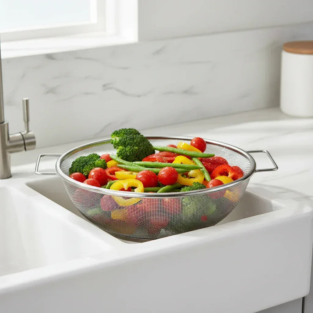 Stainless Steel Kitchen Strainer with Handles – SilverCrest - Yalla Mart