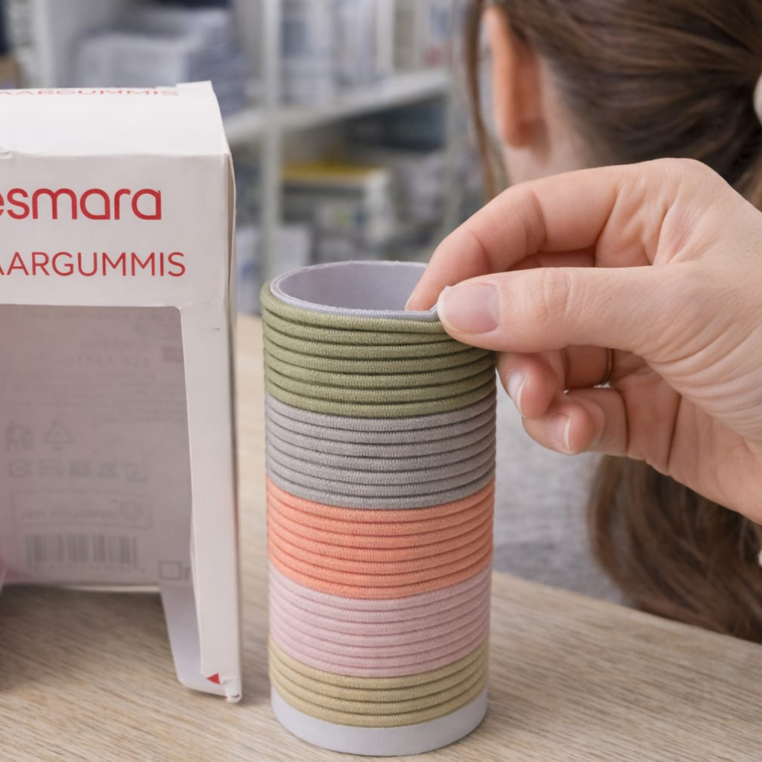 Esmara Hair Elastics Set – Soft & Gentle Hair Ties in Pastel Tones