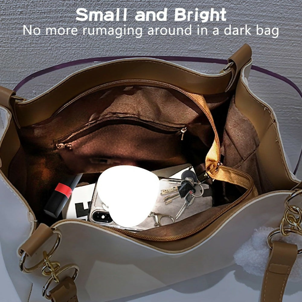 Heart-Shaped Rechargeable Handbag Light